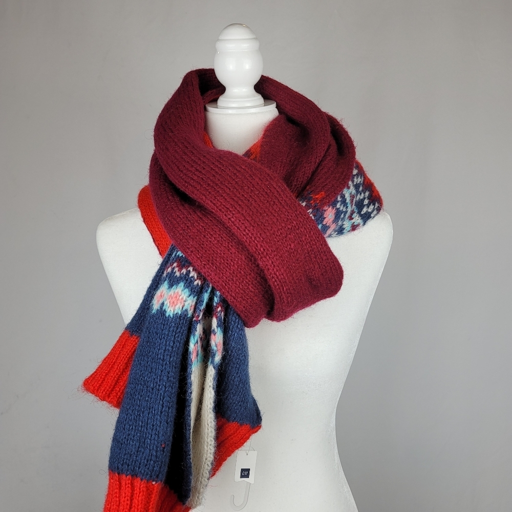 NWT Gap scarf large long red scarf - Picture 1 of 5